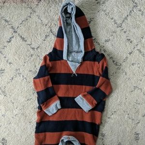 Burt's bees striped henly waffle fabric